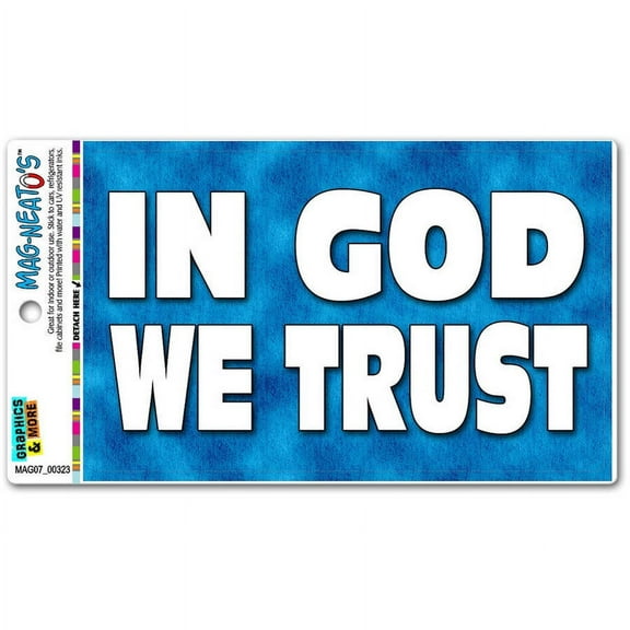In God We Trust Patriotic America United States Religious Automotive Car Refrigerator Locker Vinyl Magnet
