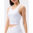 thumbnail image 6 of Women's Yoga Tank Top with Built-In Bra Crop Vest, 6 of 8