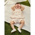 thumbnail image 6 of BemeyourBBs Toddler Baby Girl Summer Outfits Cute Daisy Dot Print Two Bowknot Sleeveless Tank Tops Ruffle Elastic Waist Shorts Set 2Pcs Summer Clothes, 6 of 9