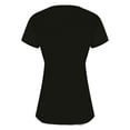 thumbnail image 5 of Dagugfen Crop Tops for Women Notch V Neck Short Sleeve Tshirts with Built in Bra Solid Color, 5 of 7