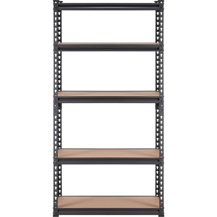 Sptwo Storage Shelving Unit, 5-Tier Adjustable, 2000 lbs Capacity, Heavy Duty Garage Shelves Metal Organizer Utility Rack, Black, 30" L x 12" W x 60" H for Kitchen Pantry Basement Bathroom Laundry