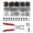 Black-9.74mm Size 14, variant on Metal Snap Fasteners Set 10 Assorted Colors 9.74mm Size 14 Sewing Crafting