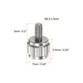 thumbnail image 2 of Uxcell 4Pcs Round Flat Head Knurled Thumb M2.5x5mm Hand Clamping Threaded Screws Knob Bolts for Calipers, 2 of 5