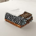 thumbnail image 4 of Leopard Print Fleece Blanket Adults Watercolor Brown Diamond Throw Fuzzy Blanket Cheetah Throw Blanket, Glitter Animal Print Christmas Gifts (No Real Glitter No Sequin), 4 of 6
