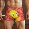 thumbnail image 2 of Looney Tunes Tweety Mens Boxer Briefs Active Stretch Breathable Underwear, Comfortable Gym Boxer Briefs, 2 of 7