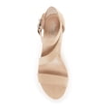thumbnail image 3 of Charles by Charles David LeAnna Nude Strap Cork Platform Wedge Heel Sandals (Nude, 5), 3 of 3