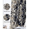 thumbnail image 3 of Black White Boho Blackout Curtains for Bedroom Living Room Darkening Curtains 63 Inches Long Vintage Ethnic Tribe Abstract Art Window Curtain 2 Panels Set Window Treatment Grommet Drapes 52"x63", 3 of 9