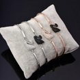 thumbnail image 2 of Trendy Swan Bracelet Jewelry For Women Mini - Inlay Zircon Full Diamond Bangle Gift, 2 of 2