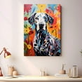 thumbnail image 2 of Dalmatian Dog Canvas Wall Art for Living Room, Funny Bathroom Wall Decor, Colorful Animal Painting Gift for Kid Teen Men, 2 of 4