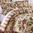 thumbnail image 3 of Waverly Laurel Springs Ensemble de Literie Réversible 3 Pcs Floral de Ferme Moderne, Très Grand, Parchemin, 3 of 5