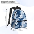 thumbnail image 4 of Daiia Flower School Backpack for Men Women, Unisex Large Waterproof Bookbag Schoolbag Casual Daypack for High School/College/Teens/Travel/Work Black, 4 of 8