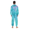 thumbnail image 7 of 1 Piece Adult Onesie Pajamas Cozy & Loose-Fit Sleepsuit Loungewear with Pockets Pastel Blue Dandelions X-Small, 7 of 7