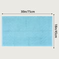 thumbnail image 7 of Unique Bargains Fade Resistant Cotton Bath Rugs Shower Mat Bathroom Non Slip Blue, 7 of 7