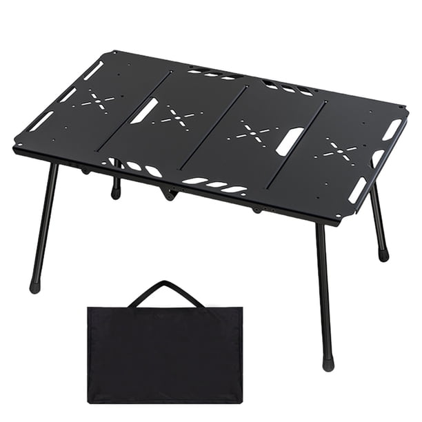 Mesa Plegable para Acampar Hugtrwg Ligera Picnic 4 Pliegues