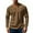 Brown, variant on Men's Corduroy Henley Shirts Long Sleeve Casual Button Up Pullover Lightweight Classic Fall T-Shirt