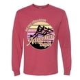 thumbnail image 2 of Wild Bobby Let Our Classroom Adventure Begin Mountain Sunset Light Colors Pop Culture Men Long Sleeve Shirt, Vintage Heather Red, 3X-Large, 2 of 6