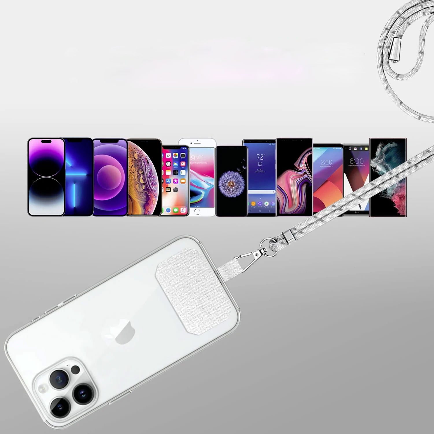 Phone Lanyard for iPhone 14/Pro/Max/Plus - Adjustable Neck Straps For Phone Cases