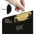 thumbnail image 4 of FMSHPON Black Piano Keyboard Music Keys Clipboard Hardboard Wood Nursing Clip Board and Pull for Standard A4 Letter 13x9 inches, 4 of 8