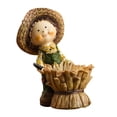 thumbnail image 2 of simhoa Autumn Resin Figurine Votive Candle Holder Height 13.5cm Handcrafted Fall Ornament for Mantelpieces Multipurpose B, 2 of 10