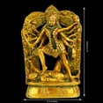 thumbnail image 5 of Brass World Brass Kali Maa Murti | Goddess Maha Kali Ten Arms Mahakali Kalika Maa Statue Sculpture Idol Murti Decor (Height 6.5 Inches Weight 1.5 Kg), 5 of 5