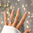 thumbnail image 3 of KONTONTY Adjustable Open Ring for Men Multi Color Scorpion Rhinestone Statement Fashion Ring, 3 of 8