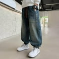 thumbnail image 3 of KVPLBQFD Jeans Amples Pantalons Jogger Garçons Pantalons Rouges Taille 5t Vêtements Garçons Preppy Vêtements Préadolescent Vêtements Nouveau-Né Garçon, Bleu 13-14 Ans, 3 of 6