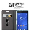 thumbnail image 4 of Cadorabo Étui pour Sony Xperia Z3 Étui COMPACT Livre Portefeuille Protection d'Écran Cuir PU à Rabat Magnétique Étui, 4 of 7