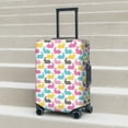 thumbnail image 5 of Uemuo Colorful Rabbit Printed Washable Luggage Cover - Fashion Suitcase Protector Fits 18-32 Inch Luggage -X-Large, 5 of 9
