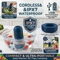 thumbnail image 3 of Vegetable and Fruit Cleaner Machine, Purified Water-Proof Fruit Cleaning Device with OH-ion Purification Technology 250min Working time and Wireless Charging, for Cleaning Fruit, 3 of 7