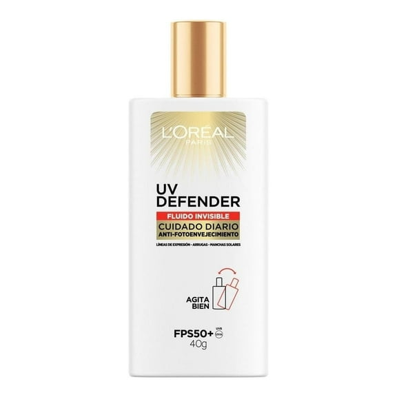 Protector Solar Diario FPS50+ Loreal Paris UV Defender Fluido Invisible 40 g
