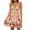 *Pink, variant on VBVC Women's Boho Floral Spaghetti Strap V Neck Dress , Ladies' Summer Ruffle Hem Swing Slip Dress , Casual Beach Vacation Mini Dresses For Women,Blue,S-2XL