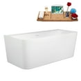 thumbnail image 2 of 55" Streamline B-372-132-ORB Soaking Freestanding Tub and Tray With Internal Drain in Matte Oil Rubbed Bronze, 2 of 13