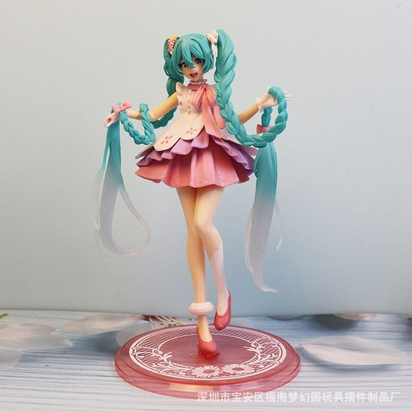 2023 New Anime Hatsune Miku Virtual Singer Manga Figurines Cinderella Hatsune Miku Pvc Action Figure Kawaii Model New Year Gift JIANGLANG