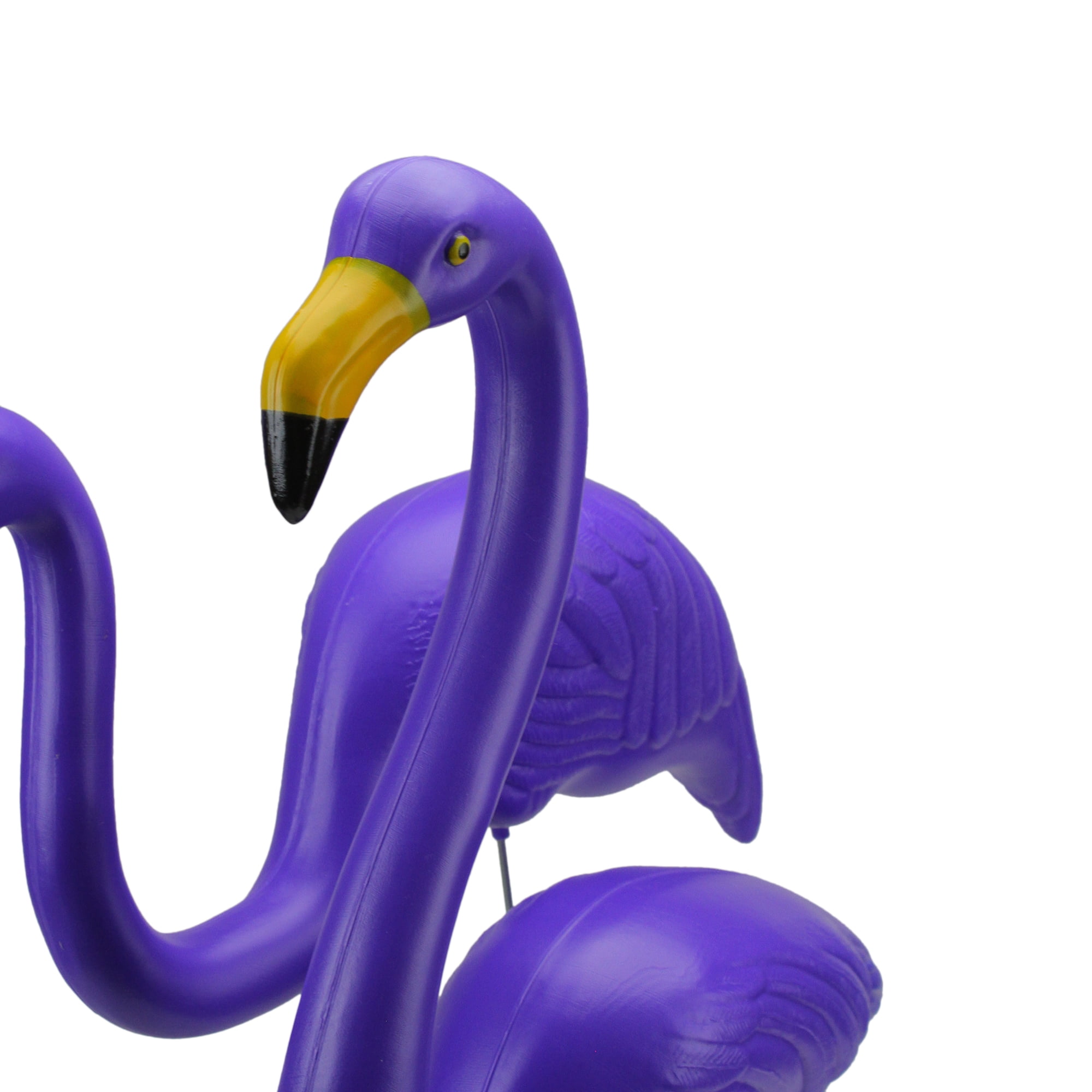 Northlight Set of 2 Tropical Purple Flamingo Outdoor Lawn