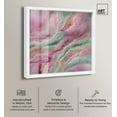 thumbnail image 2 of Pink and Mint Crystal IV Shadowbox Print Colorful Abstracts by Art Remedy, White Frame, 40 x 40, 2 of 7