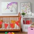 thumbnail image 2 of The Kids Room by Stupell Gold Star Rainbow Blue Unicorn Painting Canvas Wall Art by Ziwei Li, 2 of 6