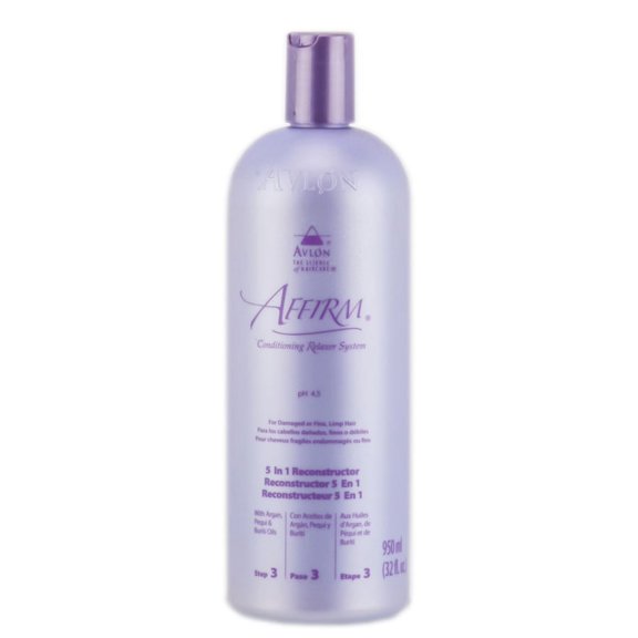 Size : 32 oz / liter , Avlon Affirm 5 in 1 Reconstructor Hair - Pack of 3 w/ Sleekshop Teasing Comb