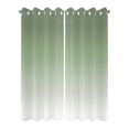 thumbnail image 2 of Outdoor Curtains for Patio, Gradient Sage Green, Waterproof Blackout Outside Curtain for Porch/Pergola/Gazebo, Abstract Contemporary Art Thermal Insulated Drapes for Cabana, 2 Panels, 54 x 108 Inch, 2 of 8