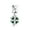 Green, variant on Bling Jewelry Womens Good Luck Green Clover Heart Charm Bead Sterling Silver Fits European Bracelet