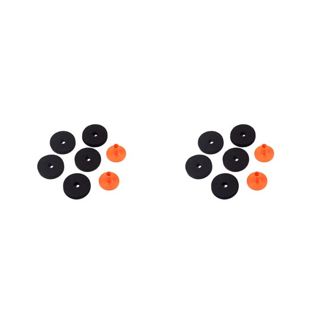 Greeniant Fundas de asiento de cojín de fieltro de 7 piezas, fundas de platillos reutilizables impermeables, soportes de de plástico, accesorios 50mmWC75 2piezas Greeniant CBP490405