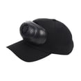 thumbnail image 1 of Sombrero de visera con ventilador, sombrero de protección solar, ala ancha, ajustable, visera, sombrero para el sol, sombrero de verano para vacacione Gorra de béisbol negra, 1 of 8