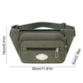 thumbnail image 3 of Multi-Pocket Canvas Waist Pack Fanny Pack for Men Adjustable Belt Bag Water Resistant Tool Phone Bag for Hiking Cycling Running Travel Sports and Outdoor Activities, 3 of 5