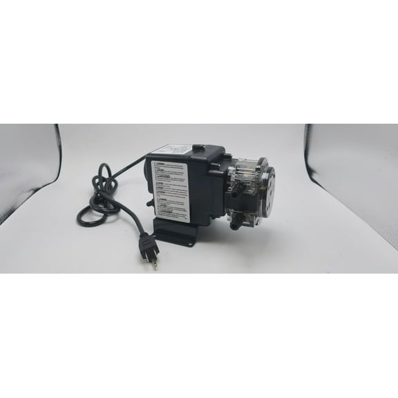 Stenner Pump 45MP1 - Stenner Peristaltic Pump Fixed Head - Rated at 3 gpd fixed head. Rated at 25 psi. - Ideal Chlorine Injection Pump. 120 Volts, Model number 45MFL1 (Motor and Pump Head only)