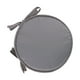 thumbnail image 1 of Cojín redondo para silla, para muebles de patio, multiusos, simple y grueso. Gris claro de 30 cm, 1 of 9