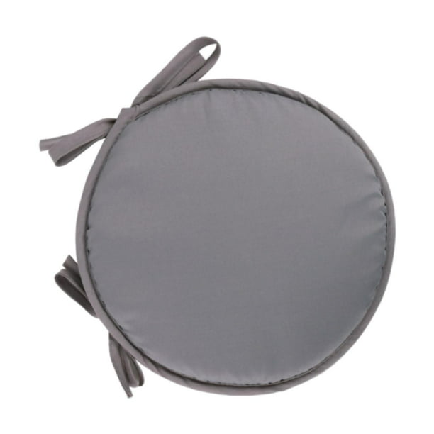 Cojín redondo para silla, cómodo para comedor, muebles de patio Gris claro de 30 cm