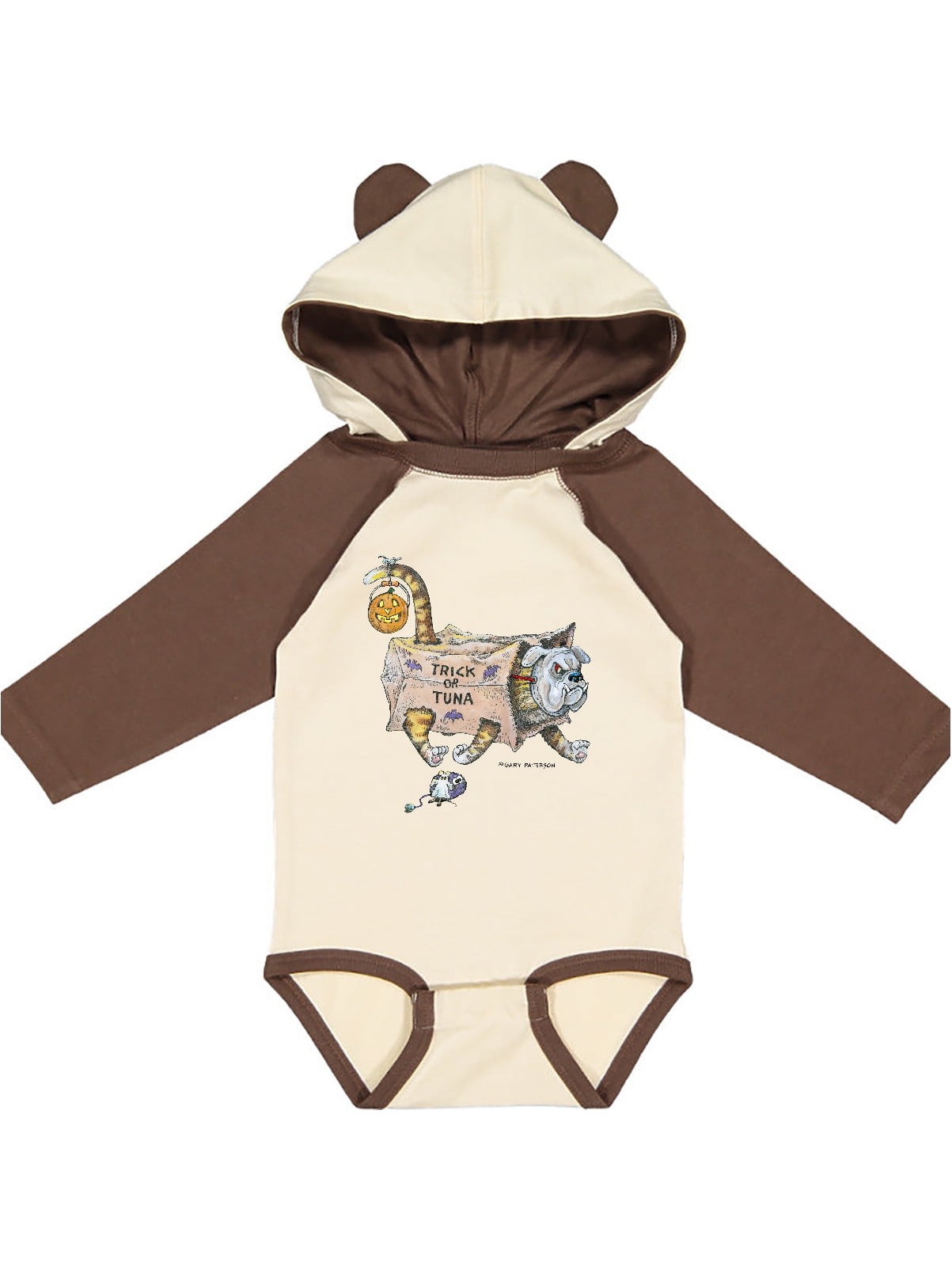 Inktastic Trick or Tuna Cat in Dog Costume Gift Baby Boy or Baby Girl Long Sleeve Bodysuit Inktastic Trick or Tuna Cat in Dog Costume Gift Baby Boy or Baby Girl Long Sleeve Bodysuit