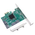 thumbnail image 3 of 2X Adaptador de Tarjeta de Expansión PCIE PCI Express X1 A Controlador SATA3.0 de 4 Puertos Chip 88SE9215 Multiplicador PCI e PCI-e 3, 3 of 5