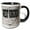 Black/White, variant on 3drose, West Virginia. State Capital Is Charleston., 11oz Two-tone Black Mug