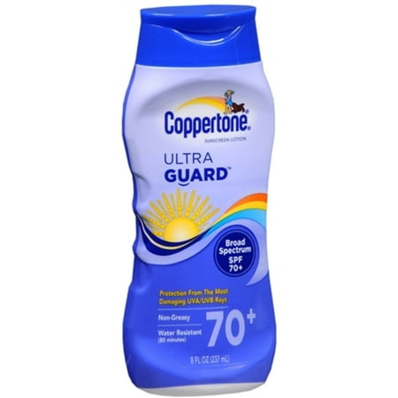 Coppertone UltraGuard Sunscreen Lotion SPF 70+ 8 oz (Pack of 6)