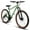 Green, variant on Raistyw 24 " Mountain Bike for Men, 21 Shimano Speeds Adult Mountain Bicycle with High-Carbon Steel Frame, Dual Disc Brakes, Black and Red